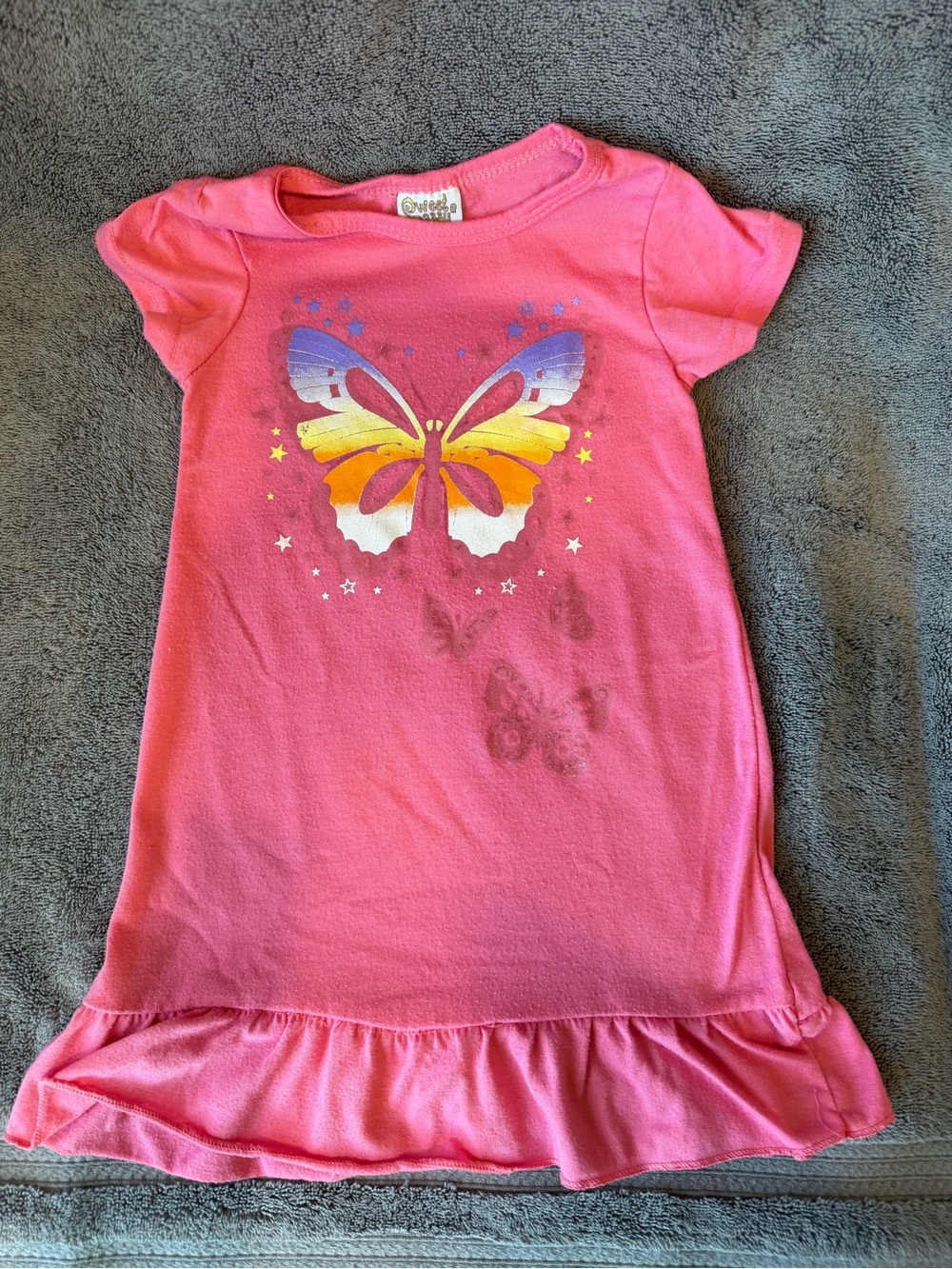 Pink Butterfly Night Gown (Or Dress)